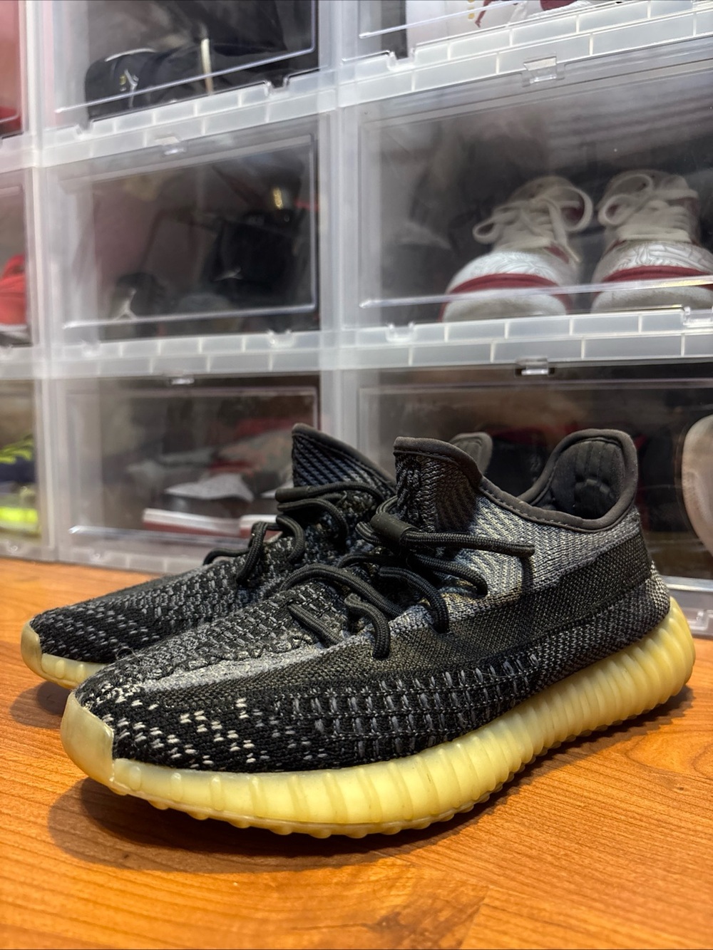 adidas Yeezy Boost 350 V2 Carbon FZ5000 Running Shoes Men’s Sz 8 Used No Box